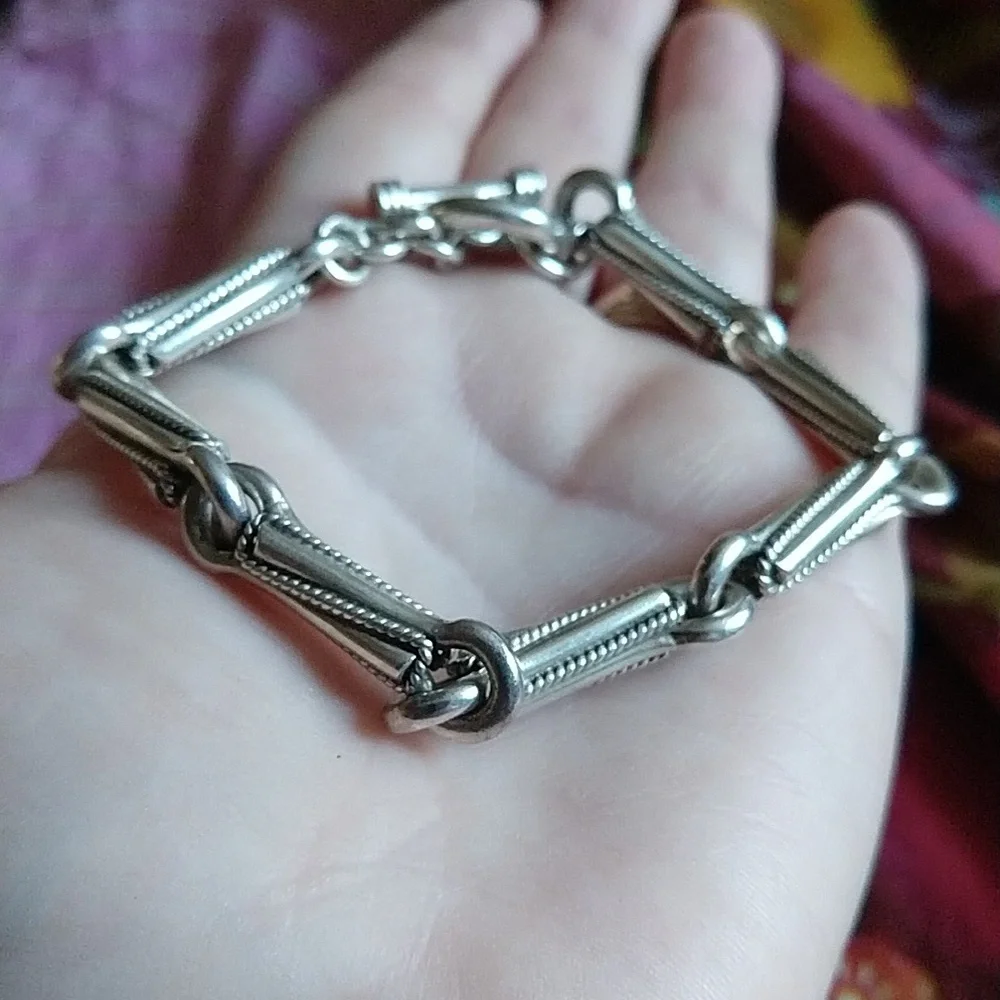 Sterling silver 925 toggle bracelet mexico